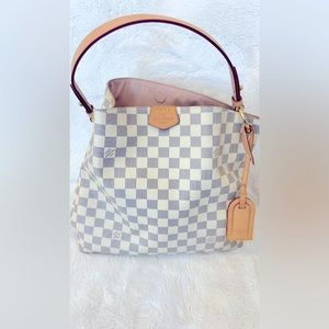 Authentic Louis Vuitton graceful PM, Damier Azur